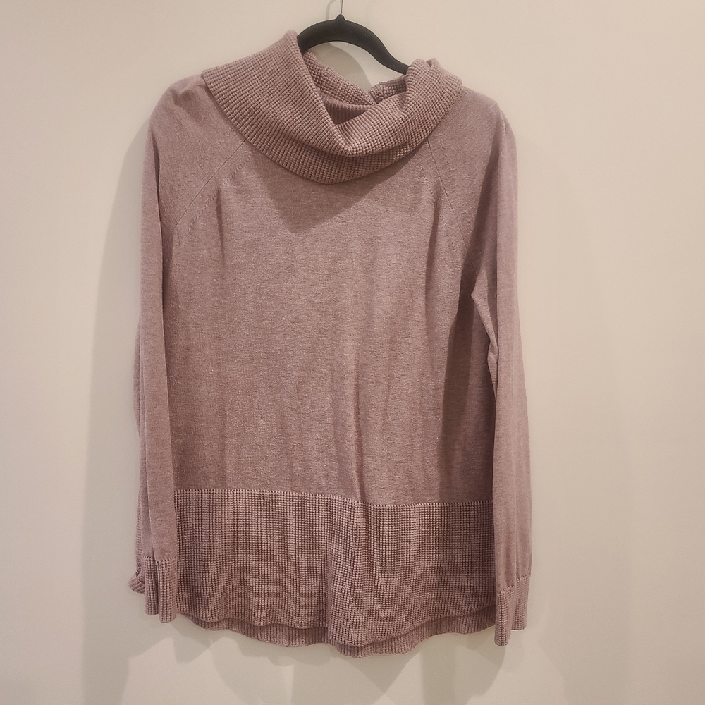 Soft pink Strazzi by Cyrus cowl neck sweater size XL